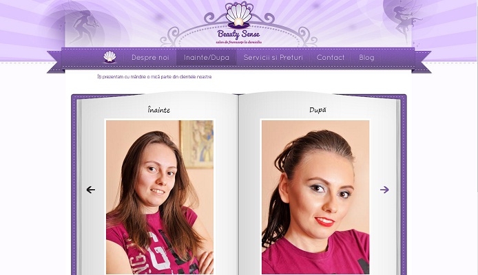Site de prezentare salon de infrumusetare - Beauty Sense - web design, rezultat .jpg